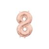 l16 number 8 rose gold mini