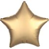 S18 GOLD SATEEN SATIN LUXE FOIL BALLOON 19IN s18 gold sateen satin luxe foil
