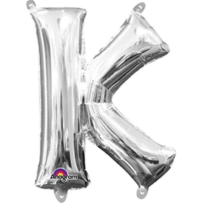 s30 letter k silver mini shape