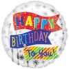 s40 happy birthday fun flags foil