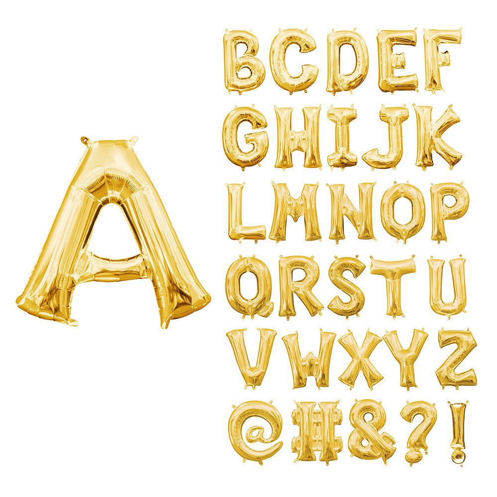 L16 LETTER B GOLD MINI SHAPE FOIL BALLOON l16 letter b gold mini shape