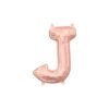 L16 LETTER J ROSE GOLD MINI SHAPE FOIL BALLOON l16 letter j rose gold mini