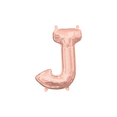 l16 letter j rose gold mini