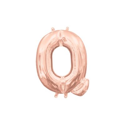 l16 letter q rose gold mini