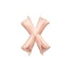 l16 letter x rose gold mini