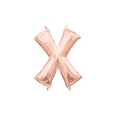 l16 letter x rose gold mini