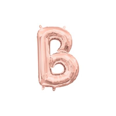 l16 letter b rose gold mini