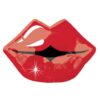 s50 kissy lips foil balloon 18in