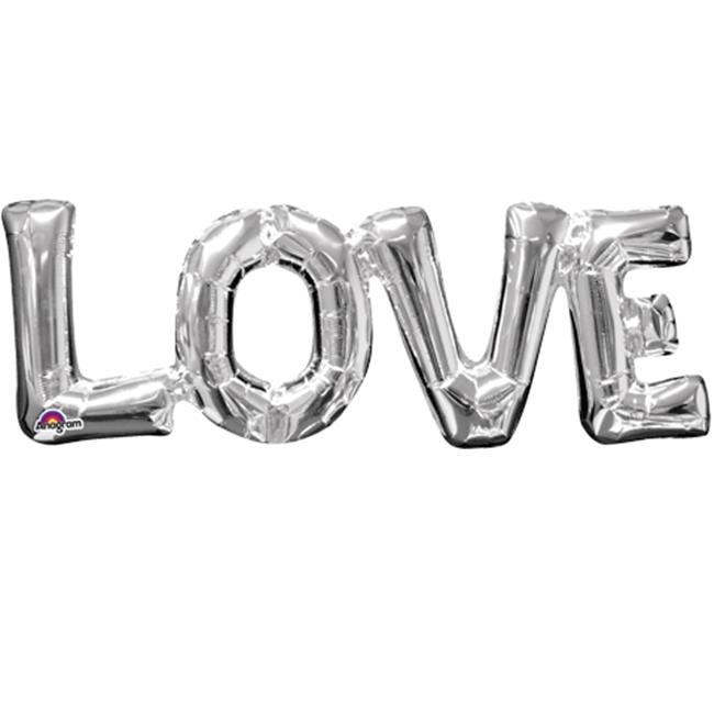 s55 love silver phrase circle supershape