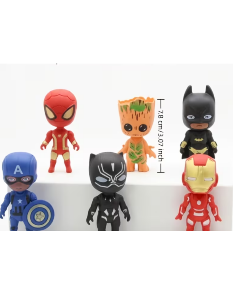 Alternative view of Superhero Mini Figure Set | Car & Home Dashboard Decorations