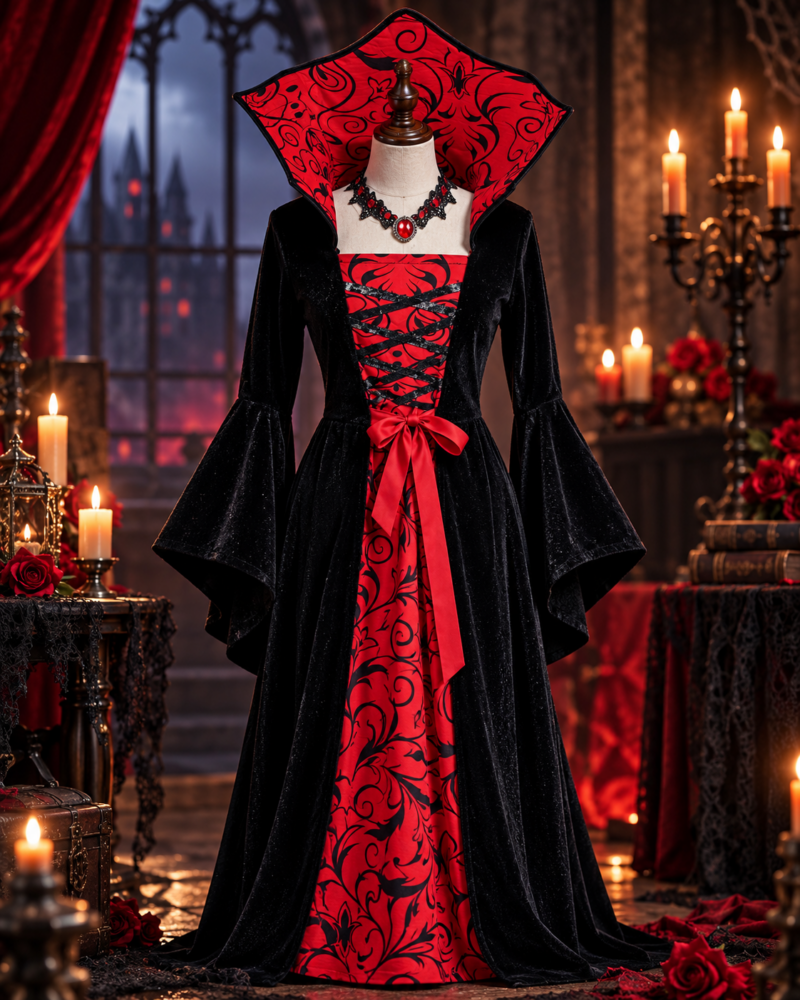 Premium_Vampire_Costume_for _Girls