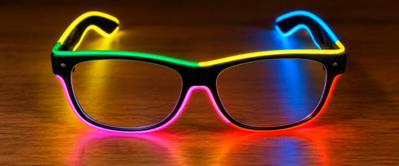 Multicolour Light-Up Party Glasses - design detail
